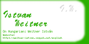 istvan weitner business card