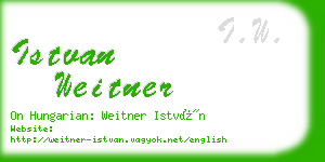 istvan weitner business card